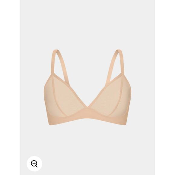 Knix Women's Beige Oyster Mesh Deep V Bra Unlined Bra NWT Size X-Large - Picture 13 of 13